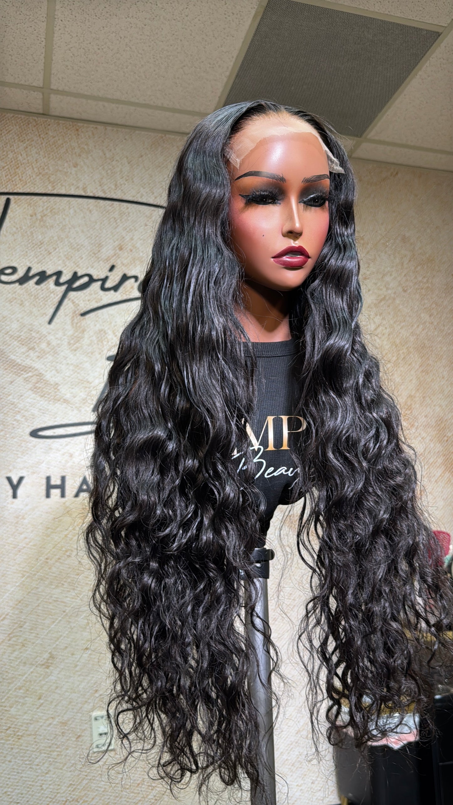 24" Virgin Loose Deep Wave Size 22.5 ”(M/L)