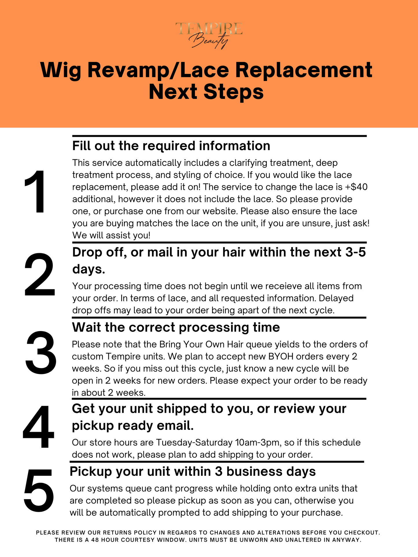 Wig Revamp/Lace Replacement