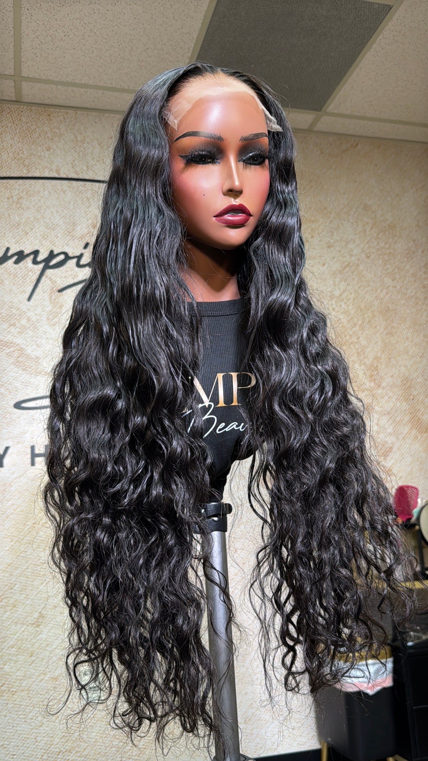 24" Virgin Loose Deep Wave Size 22.5 ”(M/L)